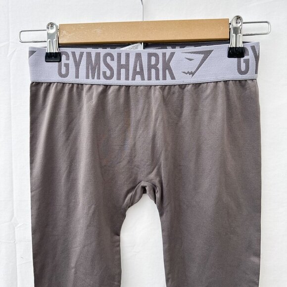 Gymshark High-Waisted Seamless Pull-On Stretch Skinny Leggings Gray Womens XS - Picture 11 of 11